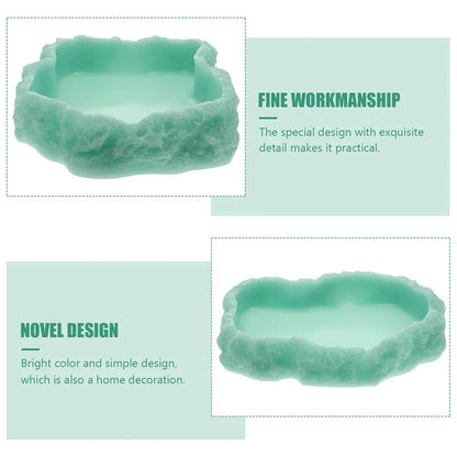 Bols d'eau pour reptiles, plaque de Terrarium, mangeoire pour amphibiens, grenouille, caméléon, tortue, Dragon barbu, tortue - Animaleriex