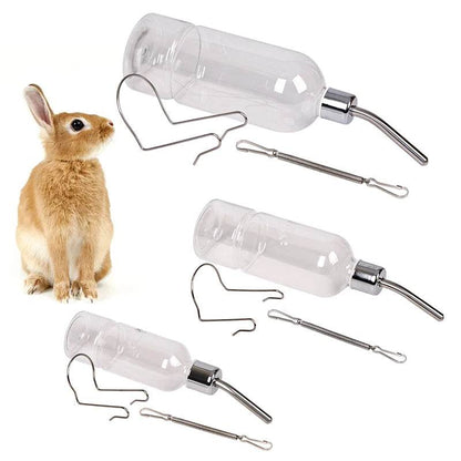Bouteille à boire en plastique pour lapin, Cage à Hamster, distributeur de bouteille d'eau pour lapin, cochon d'inde, écureuil, petite mangeoire pour animal domestique, 180/350/750ML - Animaleriex