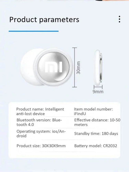 XIAOMI Mini système de traqueur GPS trouver mon application Airtag localisateur Bluetooth intelligent sac de recherche d'enfant collier Anti-perte pour animaux de compagnie avec traqueur chaud - Animaleriex