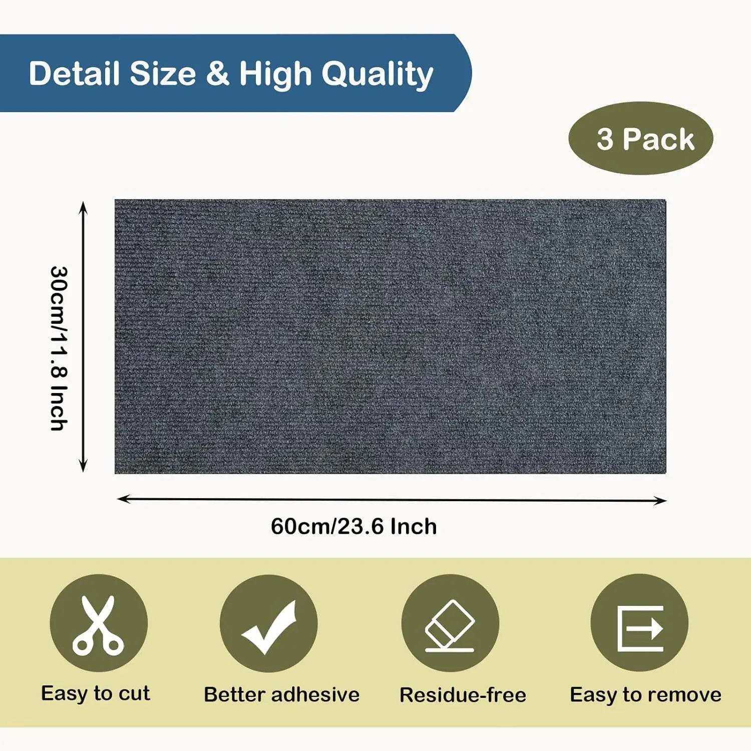 Mur autocollant anti-rayures pour chats, canapé, bricolage, Protection contre les rayures, pattes aiguisées, tapis à découper, planche à gratter pour chats - Animaleriex