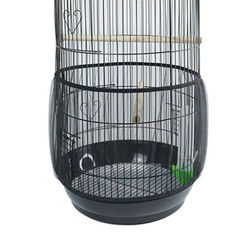 Couverture de cage à oiseaux en maille de Nylon, couverture pour perroquet, blocage de la poussière, tissu respirant, capuche de protection en maille, nettoyage facile, accessoires de Cage - Animaleriex