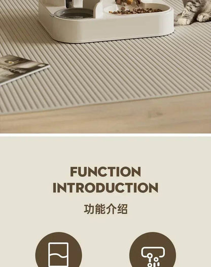 Mangeoire automatique chat chien bol de nourriture avec fontaine d'eau animal de compagnie grande capacité support surélevé bol pour chat abreuvoir accessoires - Animaleriex