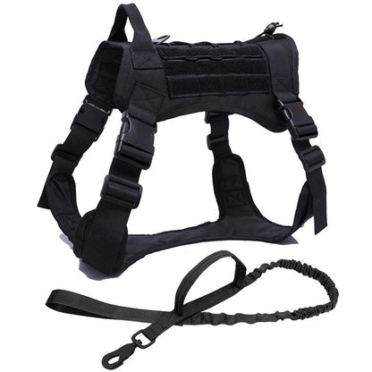 Harnais tactique pour chien, gilet d'entraînement pour animaux de compagnie, harnais militaire pour chien, collier de laisse pour petits, moyens et grands chiens, marche et chasse - Animaleriex