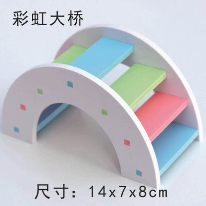 Jouet coulissant pour Hamster assemblé, cochon d'inde, ours doré, nid de maison de Hamster respirant et amusant, Chinchillas, jouet d'exercice pour Hamster, accessoire - Animaleriex