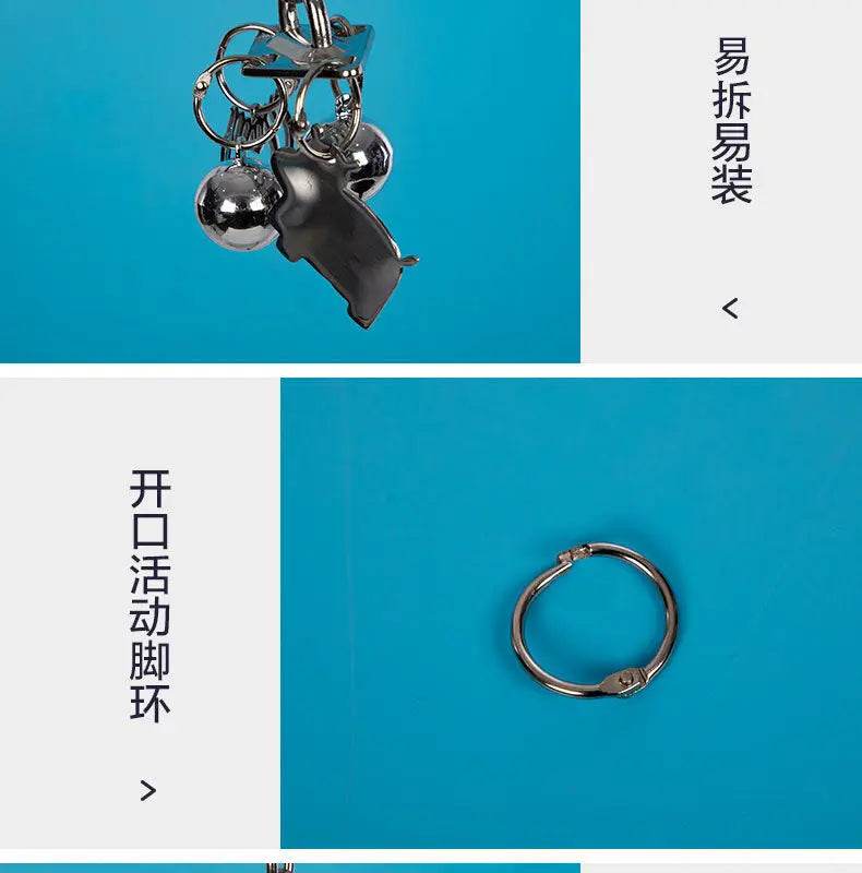 Jouet perroquet en acier inoxydable 304, escalade, grand diamant de taille moyenne, Machine grise, Puzzle, Cage à oiseaux, présentoir suspendu - Animaleriex