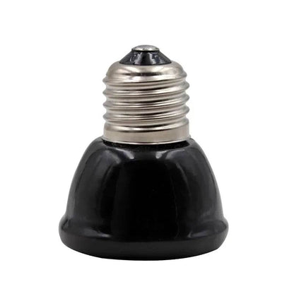 Mini lampe chauffante noire pour animaux de compagnie, émetteur en céramique, ampoule infrarouge 25/50/ 75/100W, couveuse de poulets, lampe Reptile - Animaleriex