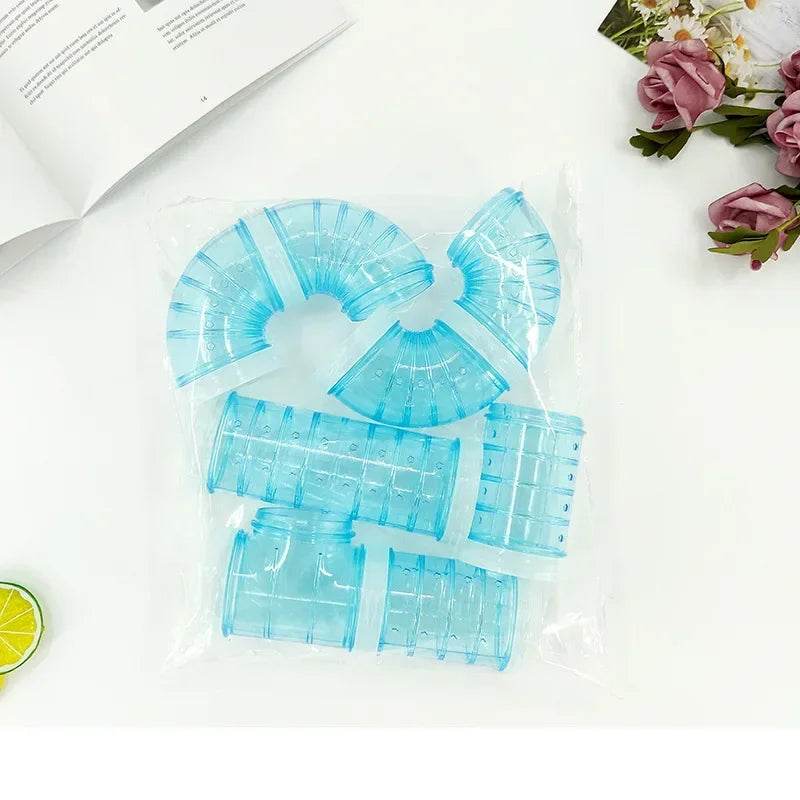 Hamster jouet labyrinthe bricolage remodelé Cage Tubes externes Tunnel ensemble sport U tuyau Hamster accessoires Pipeline Chinchillas fournitures - Animaleriex