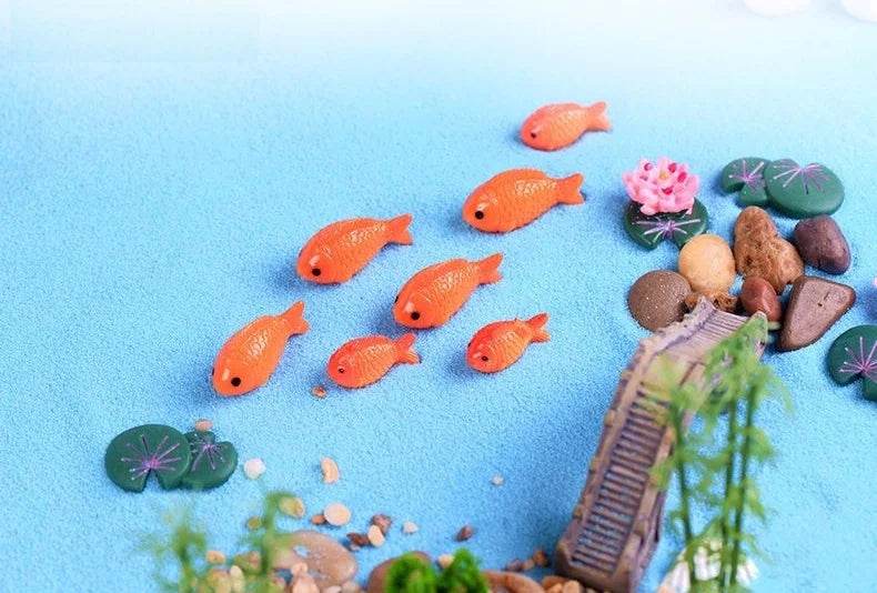 Accessoires de jardin féerique, puits d'eau de source miniatures, pont de bateau, ornement de Statue, Figurines de paysage, décor artisanal de jardin de maison - Animaleriex