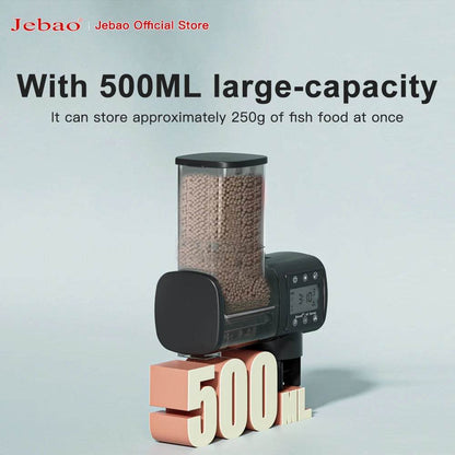 Jebao Jecod nouveau chargeur de réservoir de poissons d'aquarium mangeoire automatique intelligente synchronisation numérique Wifi télécommande sans fil alimentation des poissons - Animaleriex