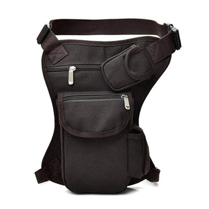Sacs de taille en toile pour hommes, sac de jambe, ceinture de vélo et moto, ceinture d'argent, sac banane pour le travail de haute qualité - Animaleriex