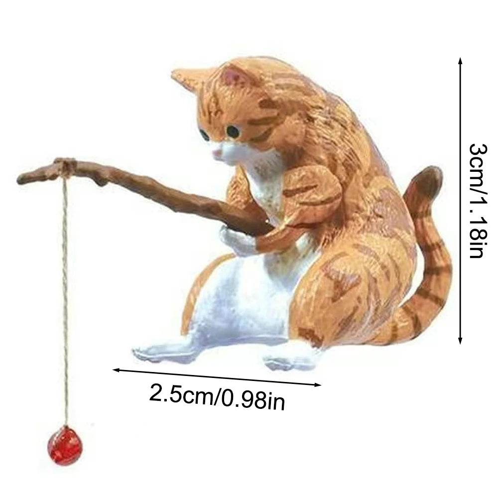 Décoration d'aquarium de pêche pour chat, 1 pièce, Statues d'aménagement paysager, affichage, décorations suspendues pour chat de pêche - Animaleriex