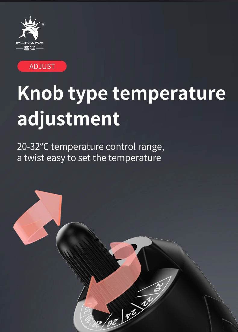 Tige chauffante à Thermostat à température réglable 110v-220v, 25W 50W 100W 200W 300W, Submersible pour Aquarium, réservoir de poissons, chaleur de l'eau - Animaleriex