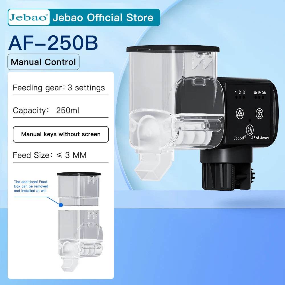 Jebao Jecod nouveau chargeur de réservoir de poissons d'aquarium mangeoire automatique intelligente synchronisation numérique Wifi télécommande sans fil alimentation des poissons - Animaleriex
