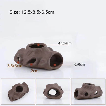 Décoration d'aquarium en céramique, abri pour poissons et crevettes, poterie, maison de Scorpion, Simulation de pierre, décor d'aquarium idéal - Animaleriex