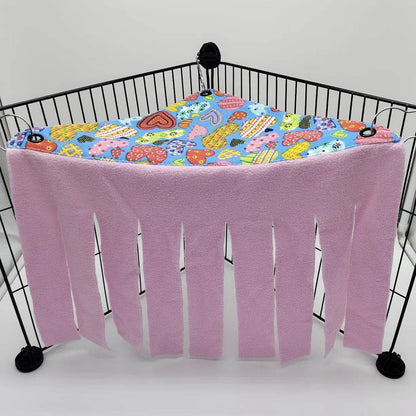 Tente à bande de pampilles pour animaux de compagnie, cachette, cachette, cochon d'inde, Hamster, hérisson, rideau de hamac, petits animaux de compagnie, lit suspendu, coin de nid, tapis de maison - Animaleriex