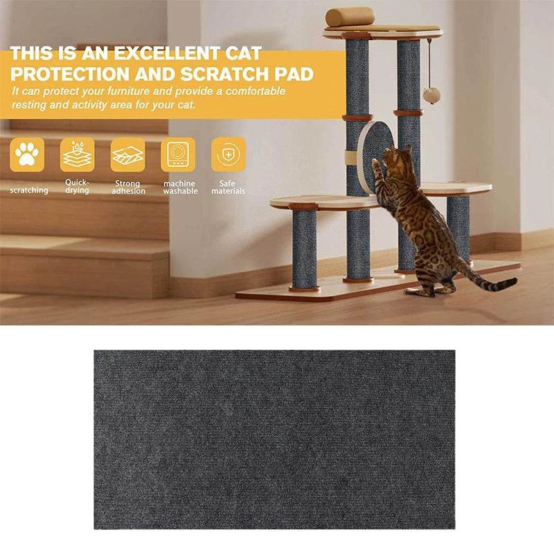 Tapis à gratter autocollant pour chat – Protégez vos meubles et murs des rayures avec cette solution facile à utiliser. - Animaleriex
