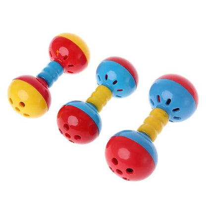Jouet interactif en plastique coloré pour perroquet, double boule, oiseau, pour cacatoès gris africain, petits et moyens perroquets Y5GB - Animaleriex