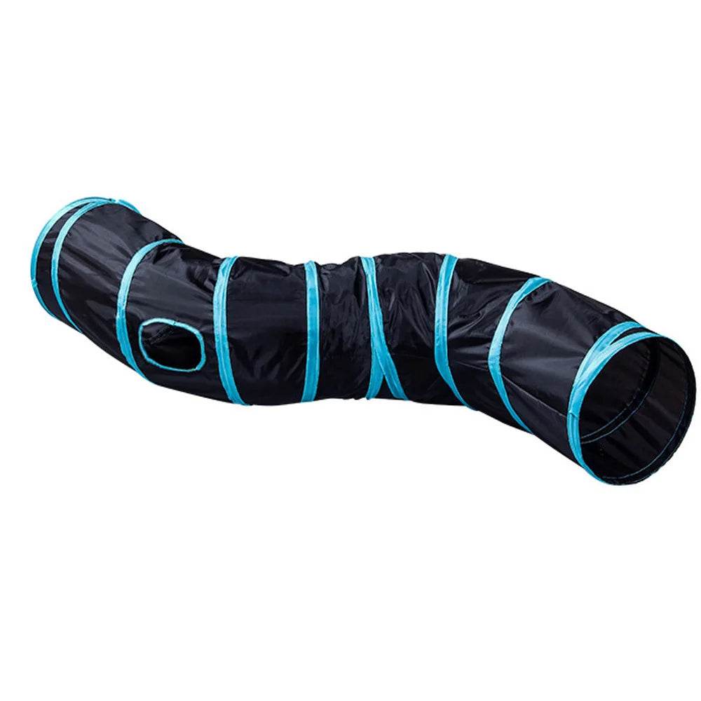 Tunnel pour chat, fournitures pour animaux de compagnie, Tunnel de jeu S T Pass pliable, jouet pour chat, baril de forage respirant pour papier fort d'intérieur - Animaleriex