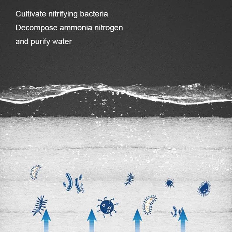 Filtre biochimique Super épais pour Aquarium, éponge en coton pour Aquarium, écumoire en mousse de coton Bio - Animaleriex