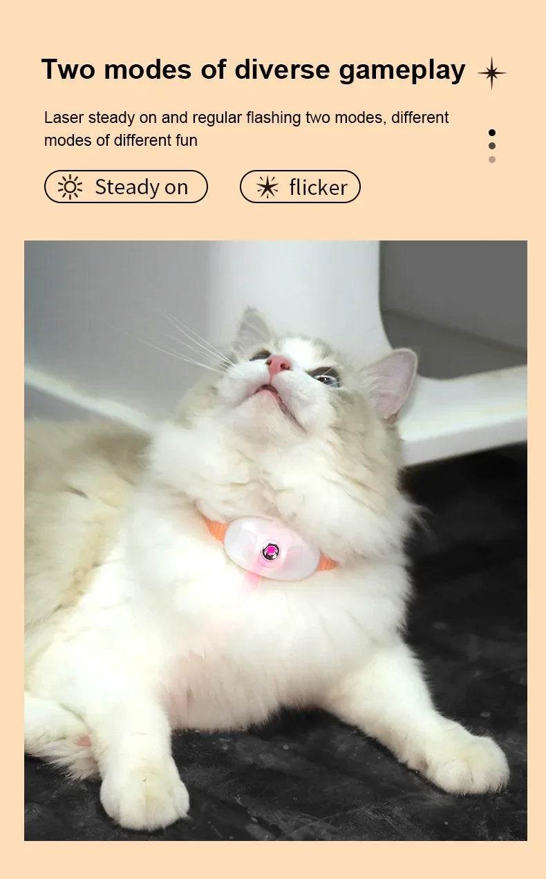 Collier de chat Laser taquin chat électrique USB chargement chaton automatique chats jouet intelligent Laser taquin chat jouet interactif 고양이 장난감 - Animaleriex