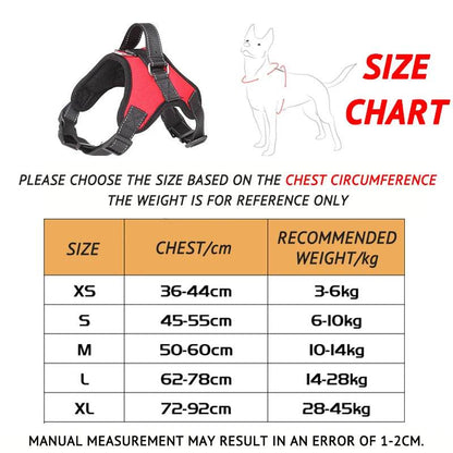 Harnais de selle réfléchissant pour chien, réglable, pour animaux de compagnie, sans traction, entraînement à la marche, pour petits, moyens et grands chiens, sangle de poitrine, produit - Animaleriex