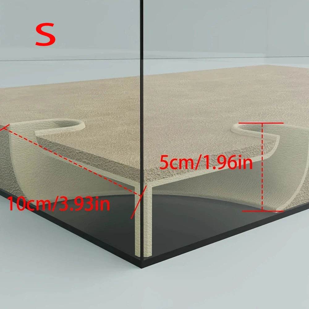 Tunnel d'angle souterrain pour grotte d'aquarium/aquarium, pour animaux aquatiques, jeu et repos, ornements d'aquarium - Animaleriex