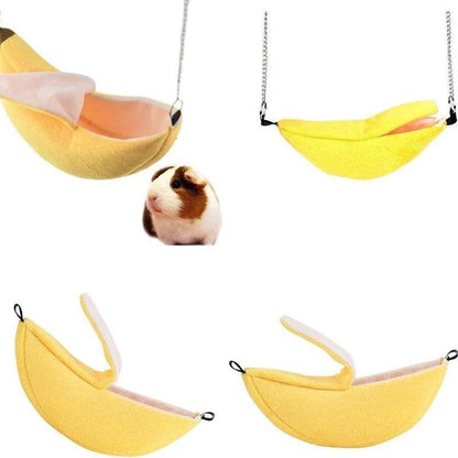 Banane Hamster lit maison hamac petit Animal chaud lit maison Cage nid Hamster accessoire pour Sugar Glider Hamster petit oiseau Animal de compagnie - Animaleriex