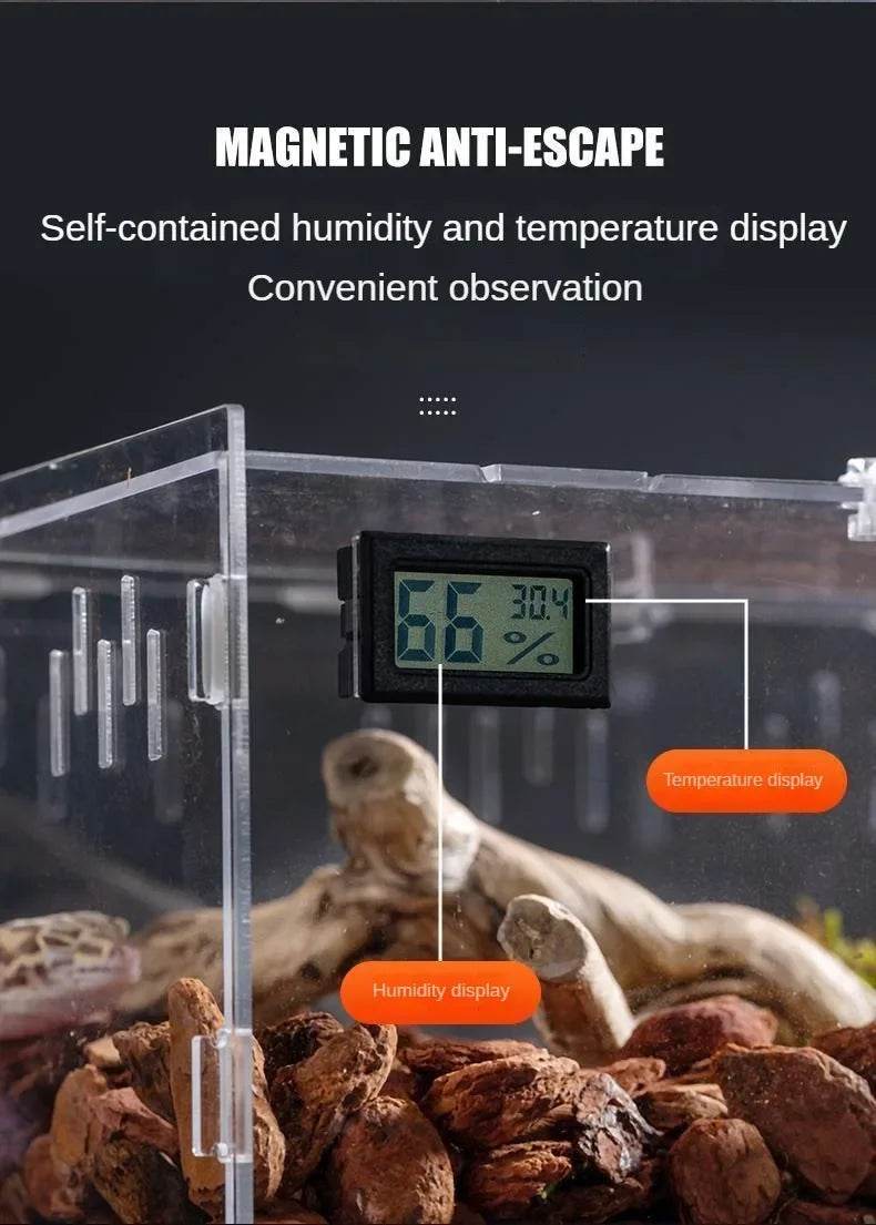 Boîte d'élevage de Terrarium pour reptiles, boîtier en acrylique, boîtier Nano arboricole pour tarentule, araignée, Scorpion, Dragon barbu - Animaleriex
