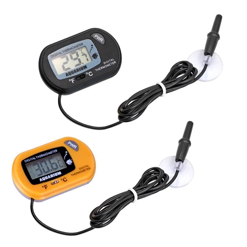 Thermomètre numérique LCD pour Aquarium, compteur de température et d'eau, détecteur de température, alarme de poisson, fournitures pour animaux de compagnie, outil aquatique - Animaleriex