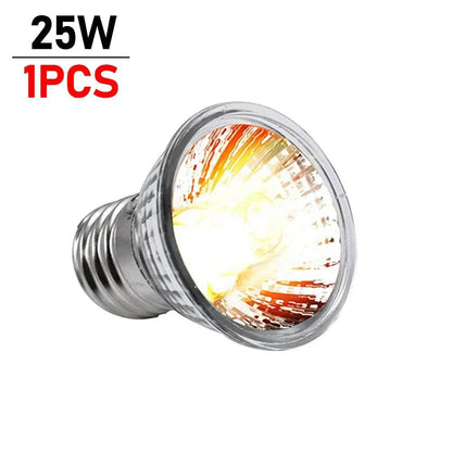 1-10 pièces 25/50/75W UVA + UVB lampe Reptile ampoule tortue se prélasser UV ampoules lumière chauffante spectre complet lampe solaire pour amphibiens - Animaleriex