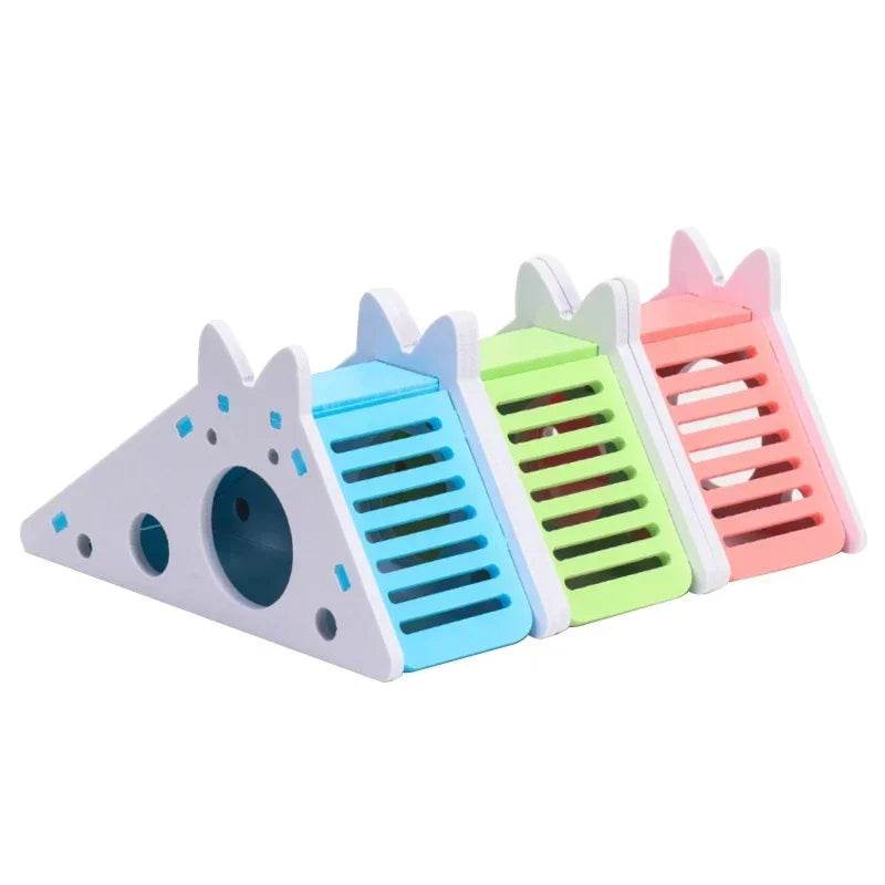 Jouet coulissant amusant pour Hamster, cochon d'inde, jouets coulissants assemblés, Chinchillas, Cage de maison pour Hamster, accessoires respirants pour Hamster - Animaleriex