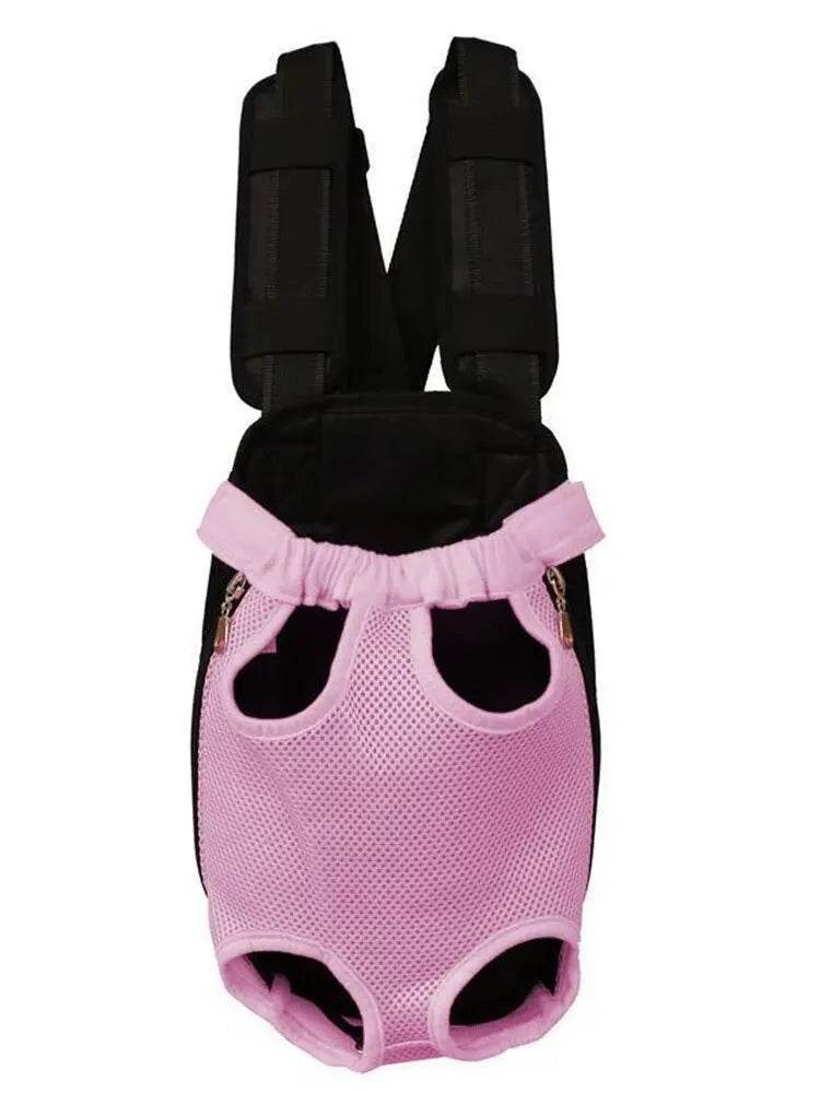 Sac à dos de poitrine réglable pour chat de compagnie, 1 pièce, pour le transport en plein air, maille de Ventilation pour randonnée, Camping, voyages, sac à bandoulière en petit - Animaleriex