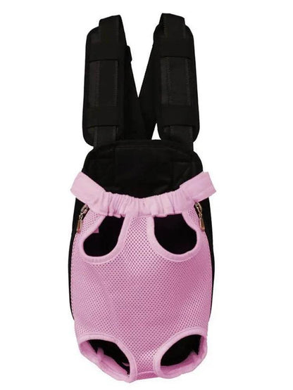 Sac à dos de poitrine réglable pour chat de compagnie, 1 pièce, pour le transport en plein air, maille de Ventilation pour randonnée, Camping, voyages, sac à bandoulière en petit - Animaleriex