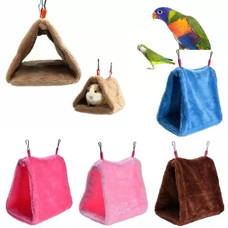 Cages à perroquets pour oiseaux de compagnie, hamac chaud pour oiseaux, tente suspendue, lit pour oiseaux endormis, accessoires de décoration, maison pour oiseaux, nid d'oiseau - Animaleriex