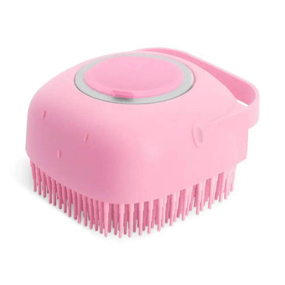 Brosse à shampoing pour chien, 2.7oz, 80ml, peigne de Massage pour chat, épurateur de toilettage pour le bain, cheveux courts, caoutchouc de Silicone souple - Animaleriex