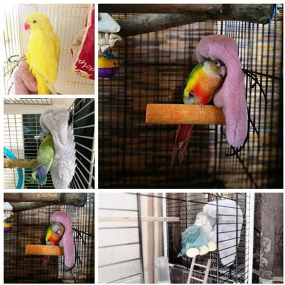 Hamac à oiseaux en peluche douce, coupe-vent d'hiver, Cage à perroquets, lit suspendu, grotte à perruches, tente de cachette, fournitures de nid d'oiseaux pour animaux de compagnie - Animaleriex