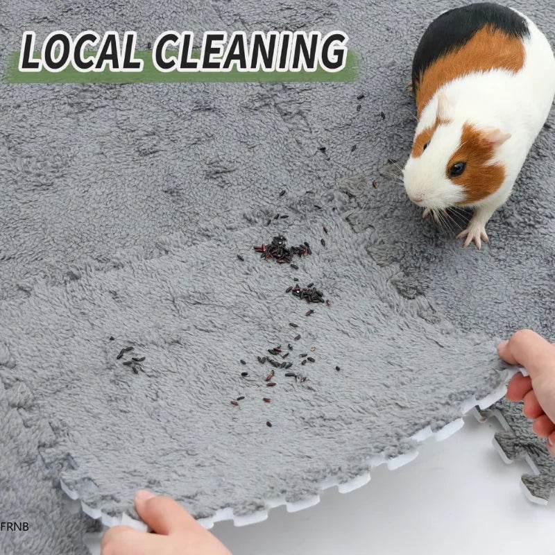 Coussin chauffant pour animaux de compagnie, 30x30cm, 10 pièces, en mousse EVA, cochon d'inde, Hamster, tapis de couchage doux, lapin, couverture, lit, accessoires pour animaux de compagnie - Animaleriex