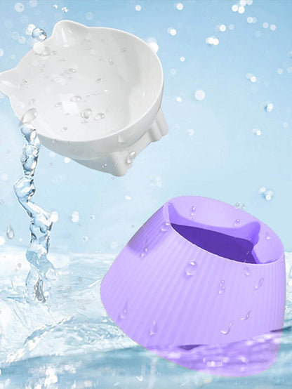 Bols surélevés pour chat avec support surélevé, 15 supports de protection du cou inclinés, bol distributeur d'eau et de nourriture pour animaux de compagnie, pour chats ou petits chiens, 1 pièce - Animaleriex