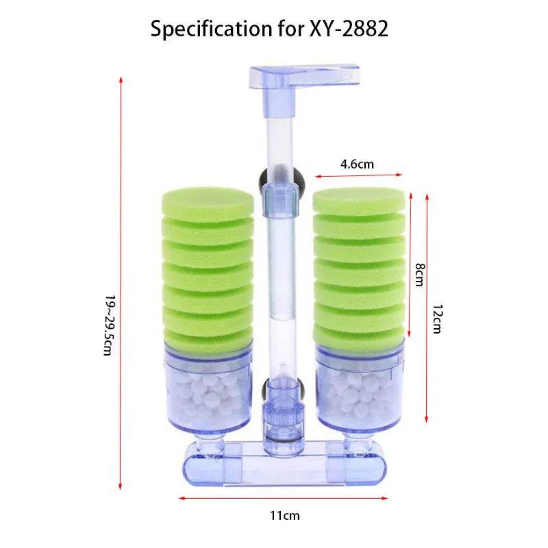 Filtre d'aquarium pour Aquarium réservoir de poissons pompe à Air écumeur filtre éponge biochimique Aquarium Bio filtre Filtro Aquario pratique - Animaleriex