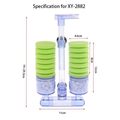 Filtre d'aquarium pour Aquarium réservoir de poissons pompe à Air écumeur filtre éponge biochimique Aquarium Bio filtre Filtro Aquario pratique - Animaleriex