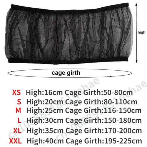 Couverture de cage à oiseaux en maille de Nylon, couverture pour perroquet, blocage de la poussière, tissu respirant, capuche de protection en maille, nettoyage facile, accessoires de Cage - Animaleriex