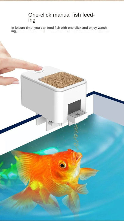 Alimentation automatique pour Aquarium, synchronisation/Wifi, sans fil, application pour téléphone Intelligent, haut-parleur Intelligent, télécommande vocale, alimentation des poissons - Animaleriex
