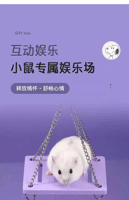 Jouet coulissant pour Hamster assemblé, cochon d'inde, ours doré, nid de maison de Hamster respirant et amusant, Chinchillas, jouet d'exercice pour Hamster, accessoire - Animaleriex