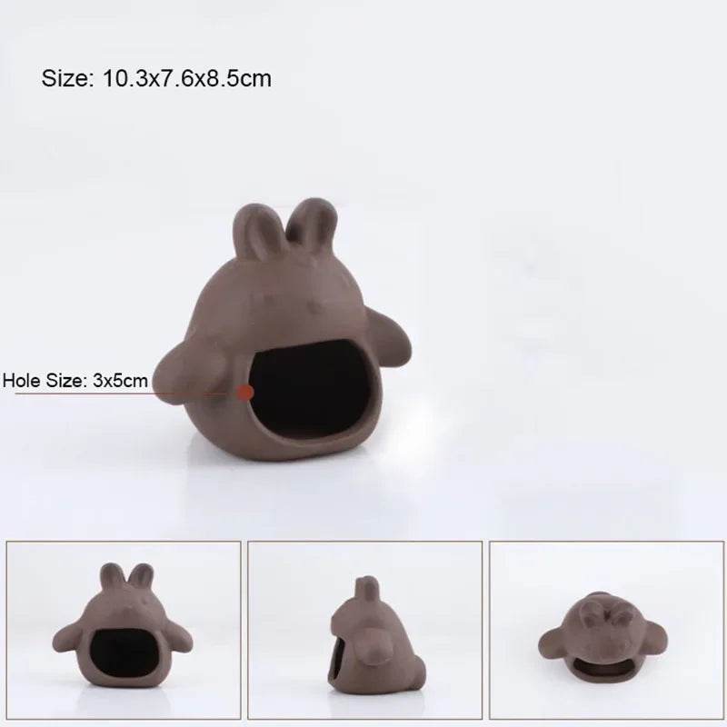 Décoration d'aquarium en céramique, abri pour poissons et crevettes, poterie, maison de Scorpion, Simulation de pierre, décor d'aquarium idéal - Animaleriex