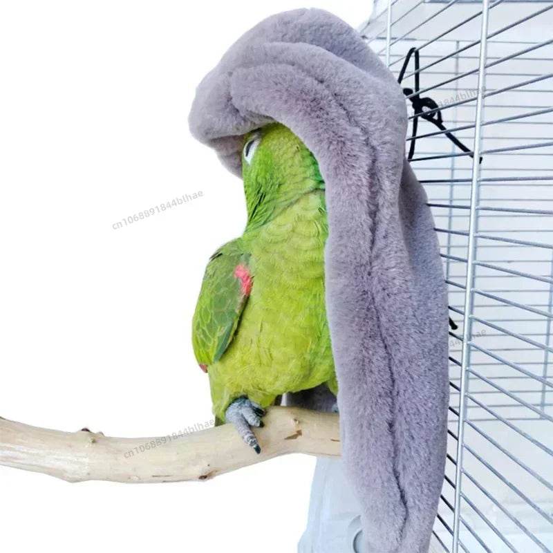 Hamac à oiseaux en peluche douce, coupe-vent d'hiver, Cage à perroquets, lit suspendu, grotte à perruches, tente de cachette, fournitures de nid d'oiseaux pour animaux de compagnie - Animaleriex