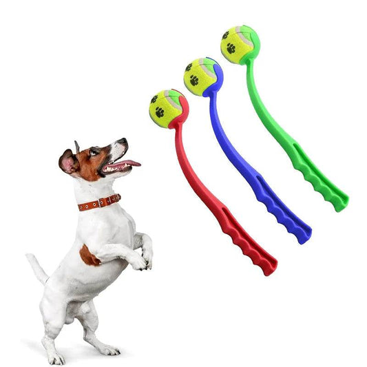 Bâton de lancer pour animaux de compagnie, balle à lancer à la main pour chien, jouets, pôle de lancement de Tennis pour animaux de compagnie, activités de plein air, jouets d'entraînement pour chiens, fournitures pour animaux de compagnie - Animaleriex
