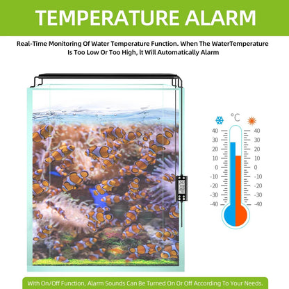 Lumière d'aquarium Programmable avec moniteur LCD et thermomètre pour plantes aquatiques, fonction mémoire, lampe LED à Cycle 24/7 - Animaleriex