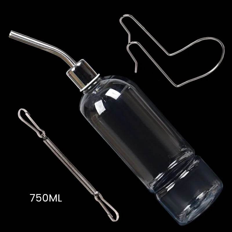 Bouteille à boire en plastique pour lapin, Cage à Hamster, distributeur de bouteille d'eau pour lapin, cochon d'inde, écureuil, petite mangeoire pour animal domestique, 180/350/750ML - Animaleriex