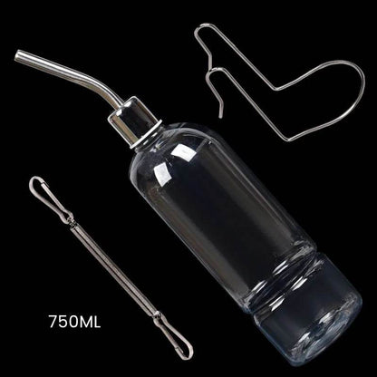 Bouteille à boire en plastique pour lapin, Cage à Hamster, distributeur de bouteille d'eau pour lapin, cochon d'inde, écureuil, petite mangeoire pour animal domestique, 180/350/750ML - Animaleriex