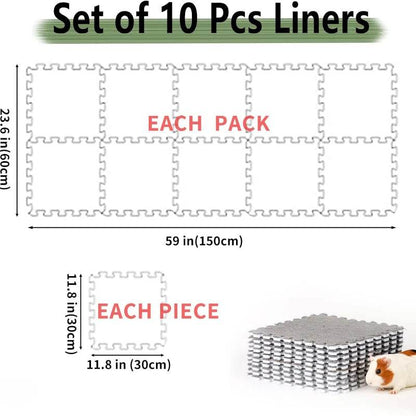 Coussin chauffant pour animaux de compagnie, 30x30cm, 10 pièces, en mousse EVA, cochon d'inde, Hamster, tapis de couchage doux, lapin, couverture, lit, accessoires pour animaux de compagnie - Animaleriex